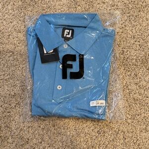 FootJoy Lisle Polo, Heater Blue